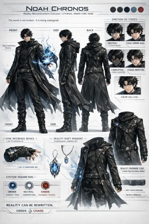 Noah Chronos Sci-Fi Character Sheet