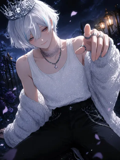 Moonlit Lace Prince Portrait