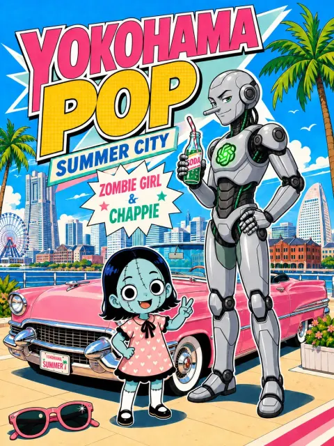 Yokohama Summer Pop Poster