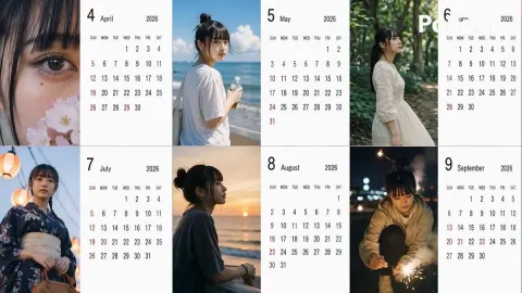 Japanese Daily Life Calendar