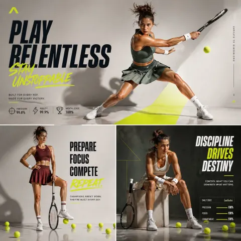 Tennis Power Editorial Campaign