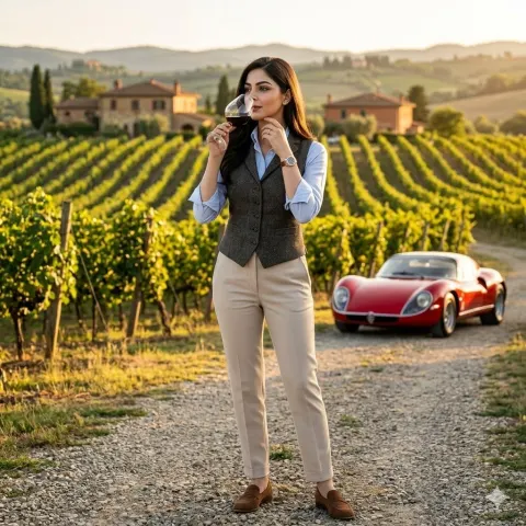 Tuscan Vineyard Luxury Portrait