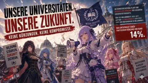 Azur Lane Austrian Student Protest Poster
