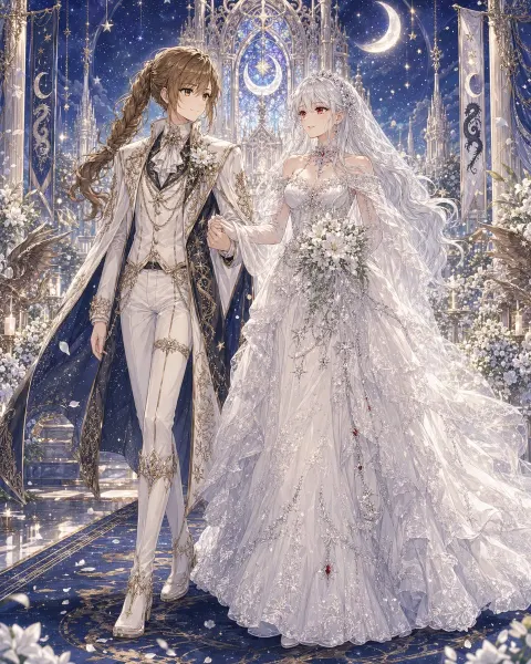 Celestial Yuri Wedding Night