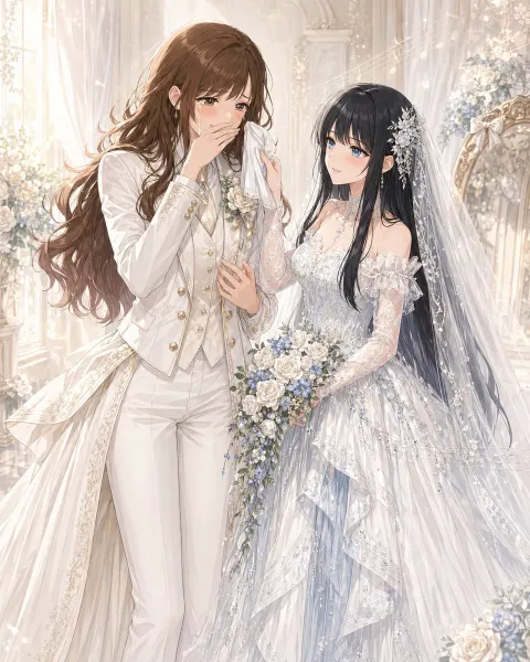 Two Brides Yuri Wedding