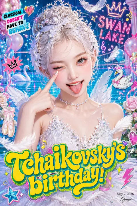 Swan Lake Neon Birthday Party
