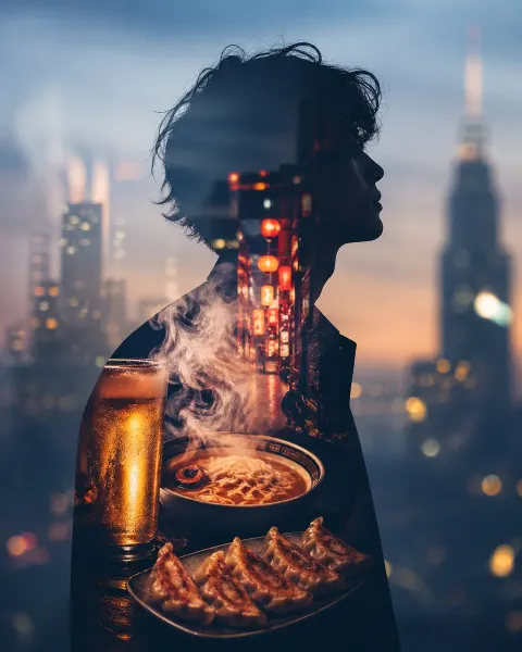 Neon Night City Bites