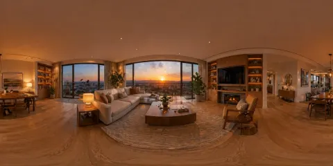 Cozy Winter Cabin 360 View