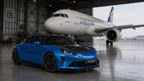 Alpine A110 R Hangar Shot