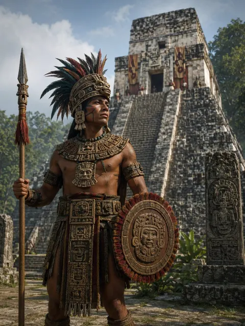 Mesoamerican Warrior Portrait