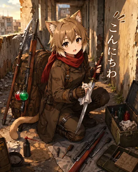 Cat-Ear Adventurer Golden Hour