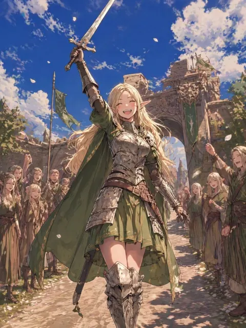 Elf Knight Victory Parade