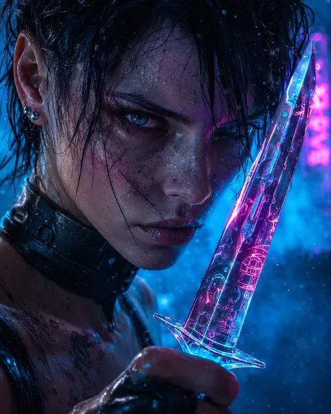 Neon Assassin: Rain Dagger