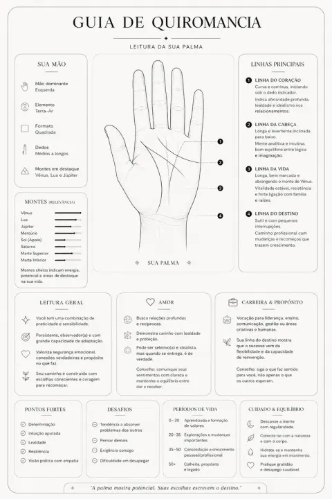 Minimalist Palmistry Art Guide