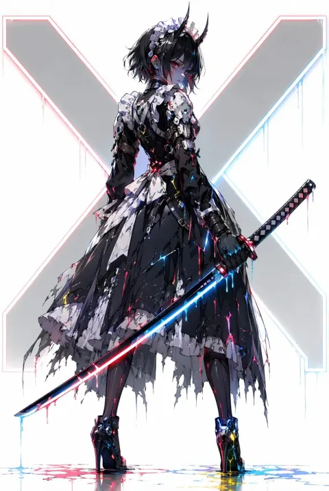 Cyber Demon Maid Swordswoman