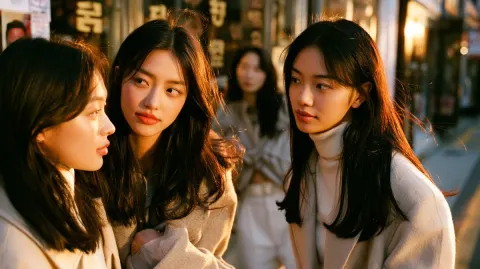 Seoul Street Candid Close-Up