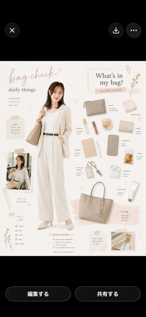 Soft Beige Lifestyle Magazine Poster