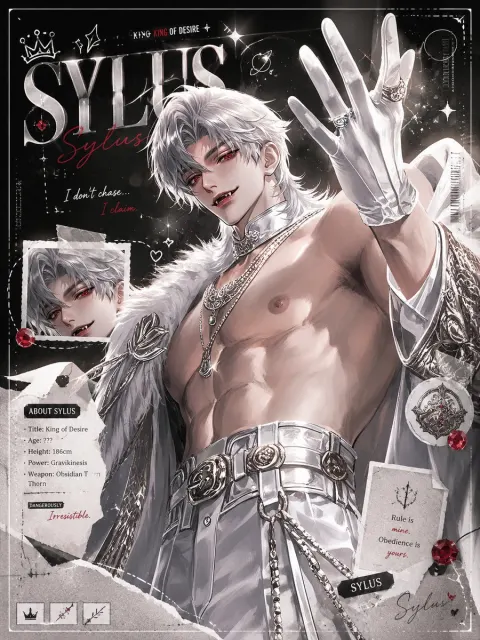 Dark Fantasy Anime Scrapbook Poster