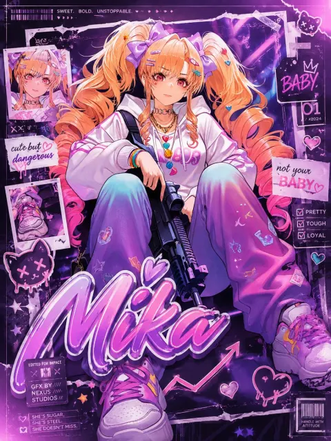 Pastel Punk Scrapbook Poster