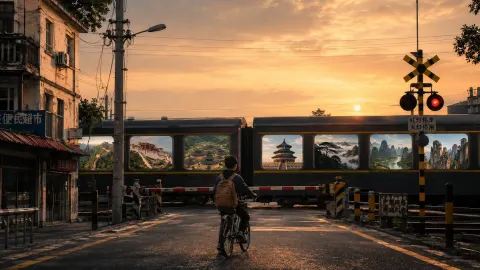 Surreal Train Windows China