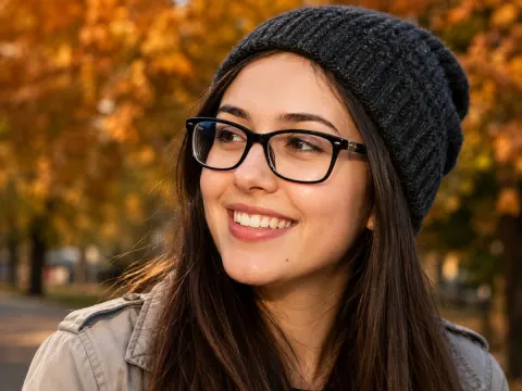 Autumn Portrait Privacy Close-Up