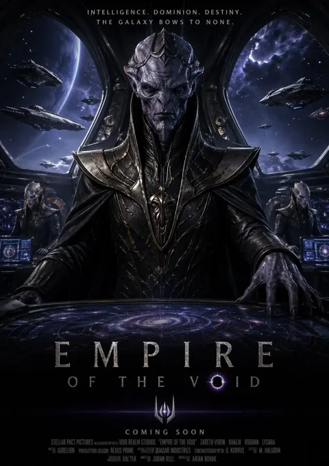 Dark Epic Sci-Fi Movie Poster Design