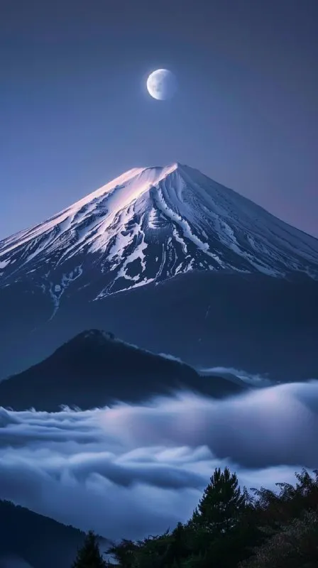 Mount Fuji Japan in Crisp HD Vertical Photography