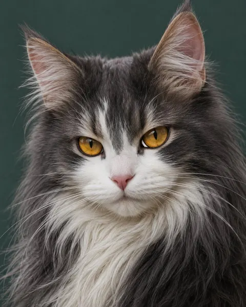 Hyper-Realistic Maine Coon Portrait