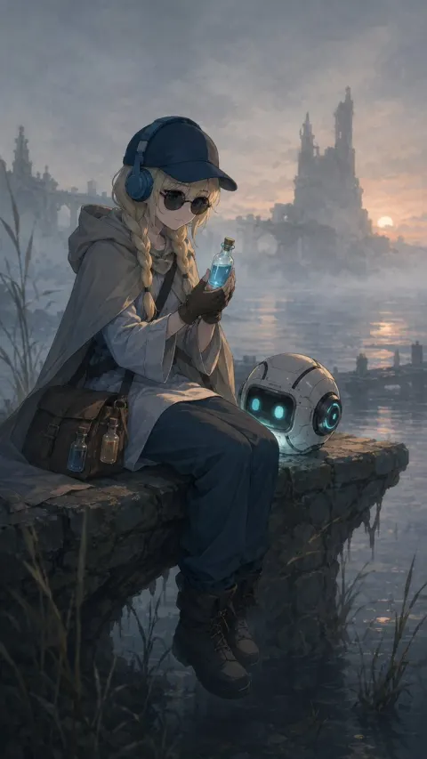 Alchemist at Misty Ruined Pier