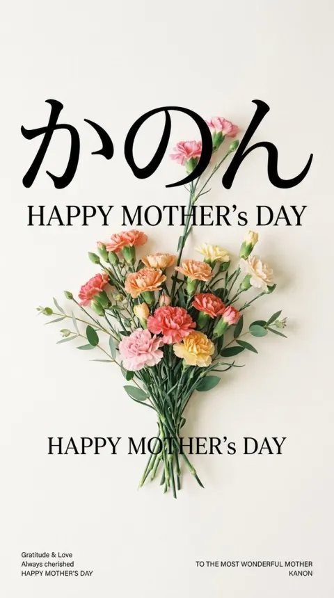 Minimalist Mother's Day Floral Wallpaper