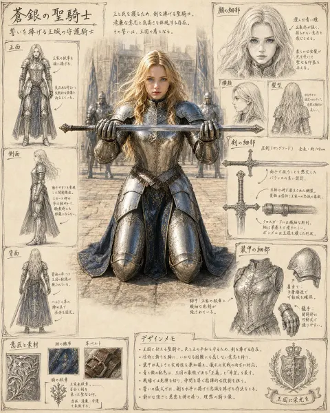 High-Def Pencil Concept Art Sketch