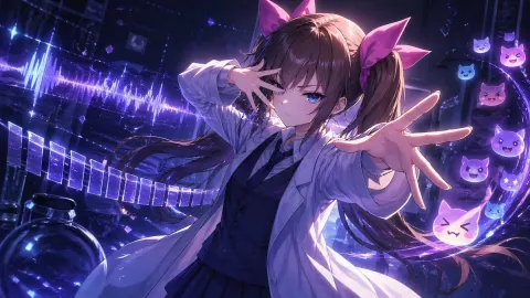Cyber Mage Anime Girl