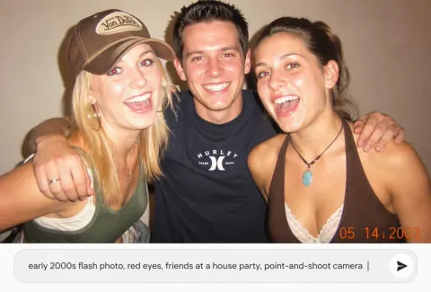Y2K Flash Party Snapshot