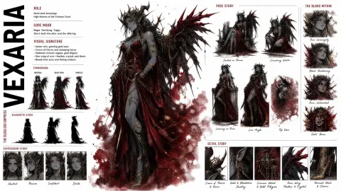 Premium Anime Character Concept Sheet