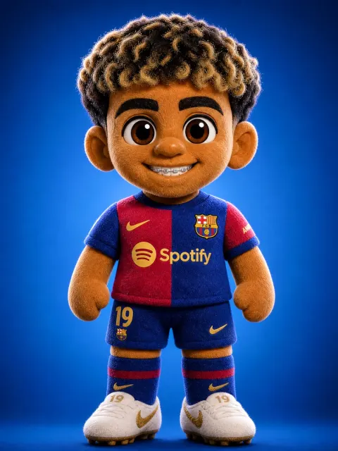 3D Plush Cartoon Character Render