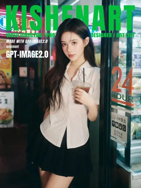 Cinematic Night Convenience Store