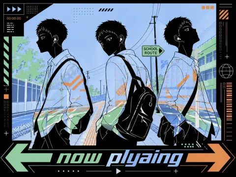 Anime Boys Music Cover Art