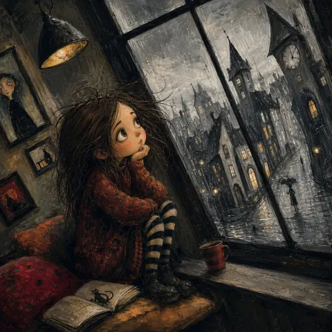 Gothic Rainy Night