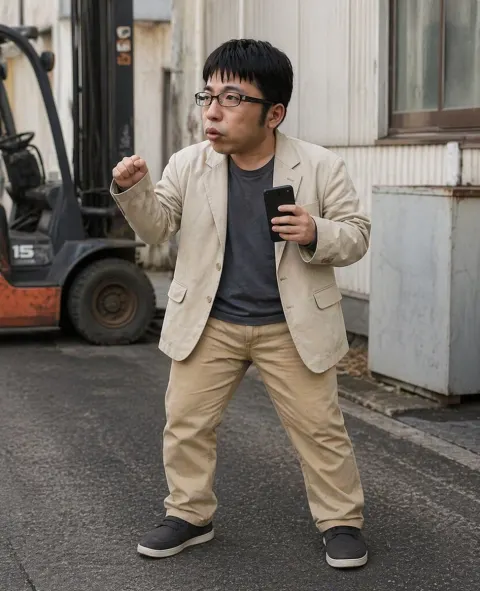 Urban Street Style Action Pose