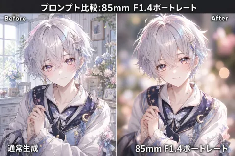 85mm Portrait Prompt Comparison Guide
