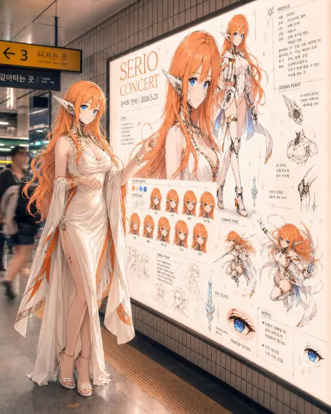 Elf Idol Subway Encounter