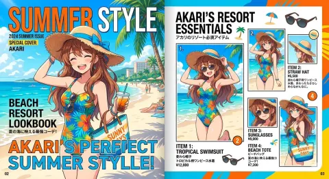 Anime Summer Fashion Magazine
