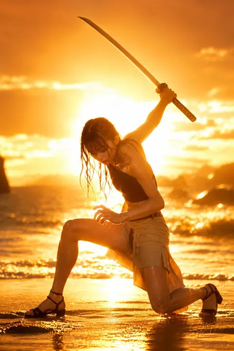 Sunset Warrior Katana Stance