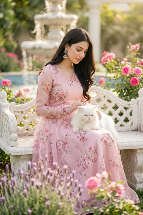 Elegant Garden Portrait