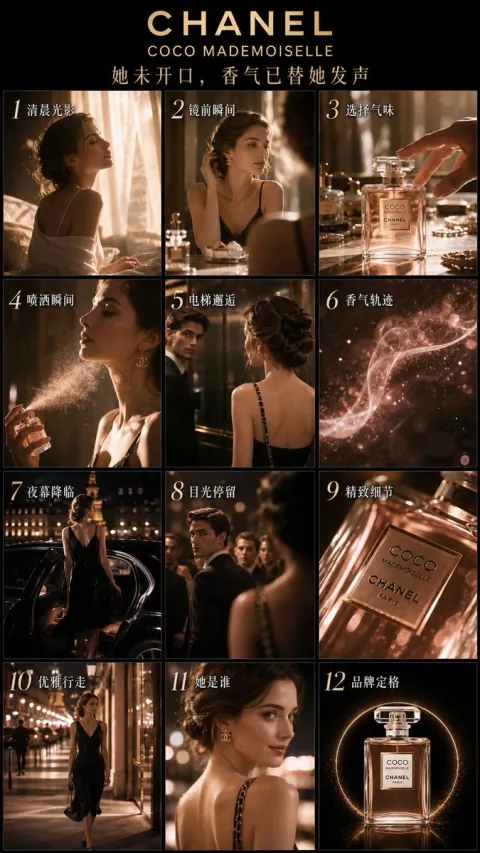 Chanel Perfume Cinematic Storyboard