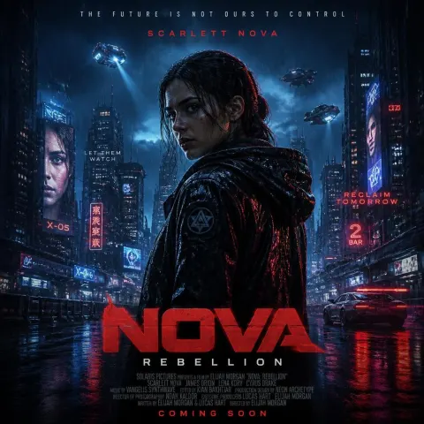 Nova Rebellion Cyberpunk Poster