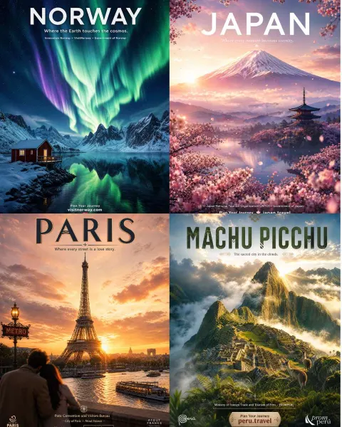 Premium Destination Travel Posters