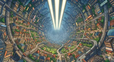 Neo-Kyoto O'Neill Cylinder Colony