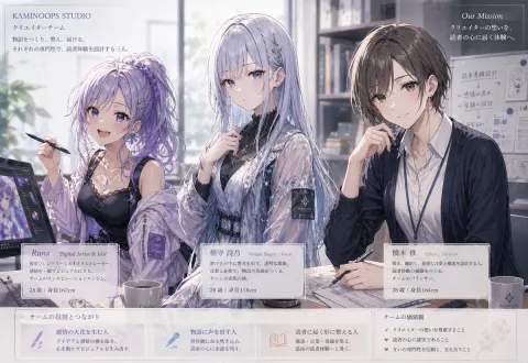 Anime Style Corporate Team Poster