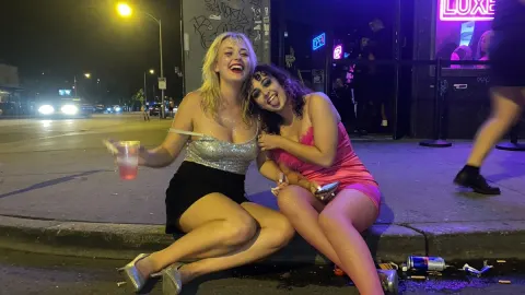 Neon Nightclub Street Flash